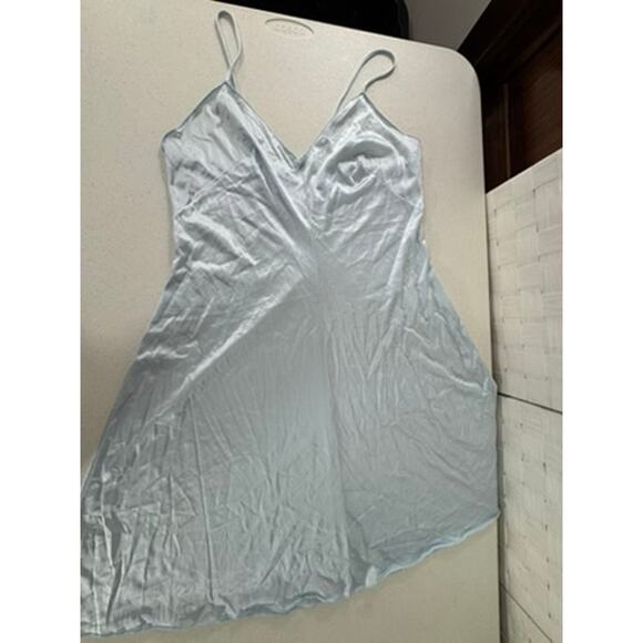 "SEARS" Vintage Blue "The Doesn't Slip" gown Dress Sexy Babydoll Fairy SZ 40 - Picture 4 of 10